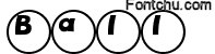 ball font