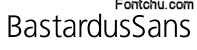 bastardussans font