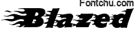 blazed font