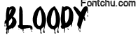 bloody font