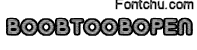 boobtoob font