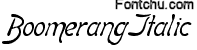 boomerang font