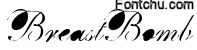 breastbomb font