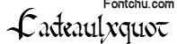cadeaulx font