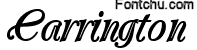 carrington font