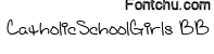 catholicschoolgirls font