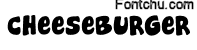 cheeseburger font