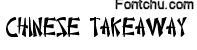 chinesetakeaway font