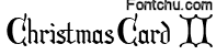 christmascard font