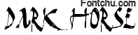 darkhorse font