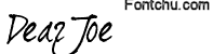 dearjoe2 font