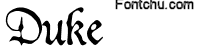 duke font