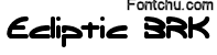 ecliptic font