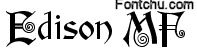 edison font