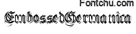 embossedgermanica font