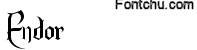 endor font