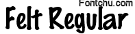 feltmark font