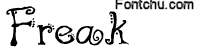 freak font
