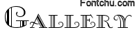 gallery font