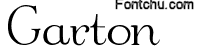 garton font