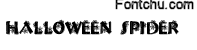 halloweenspider font