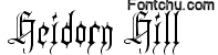 heidornhill font