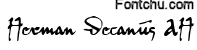 herman_decanus font