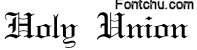 holyunion font
