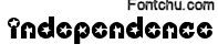 independence font