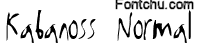 kabanoss font
