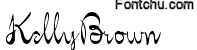 kellybrown font