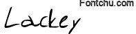 lackey font