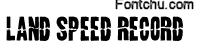 landspeedrecord font