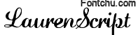 laurenscript font
