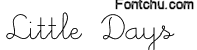 littledays font