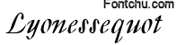 lyonesse font