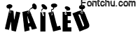 nailed font