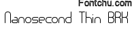 nanosecond font