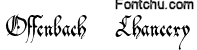 offenbach font