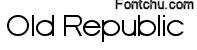 oldrepublic font
