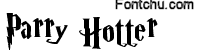 parryhotter font