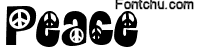 peace font