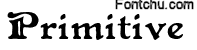 primitive font