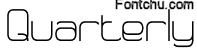 quarterlyfont