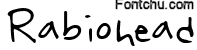 rabiohead font
