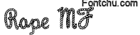 rope font