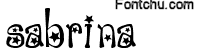 sabrina font