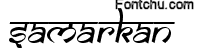 samarkan font