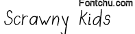 scrawnykids font