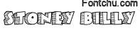 stoneybilly font